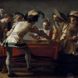 People playing chekers